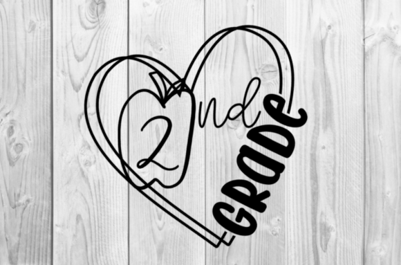 2nd Grade SVG Graphics for T-Shirt Designs