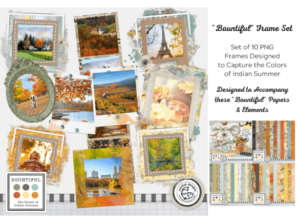 Bountiful Frame Set: Graphics for Decorative Elements