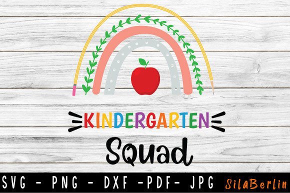 Kindergarten Squad Svg for Crafts and Graphics
