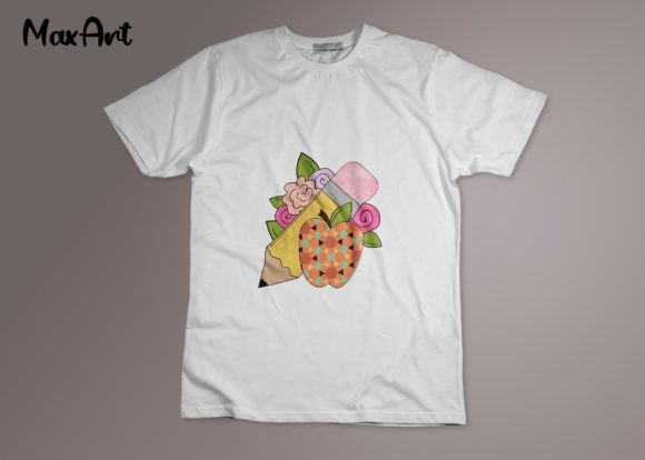 Pencil Flower Sublimation: Graphics for Print Templates