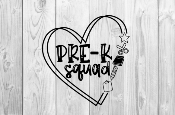 Pre - K Squad SVG Graphics and T-Shirt Designs
