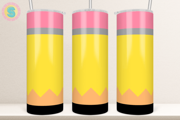 School Pencil 20Oz Tumbler Wrap: Graphics & Crafts