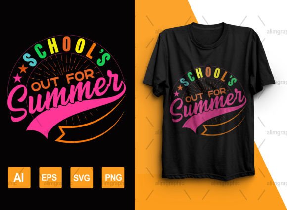 School's Out for Summer Graphics and T-Shirt Designs