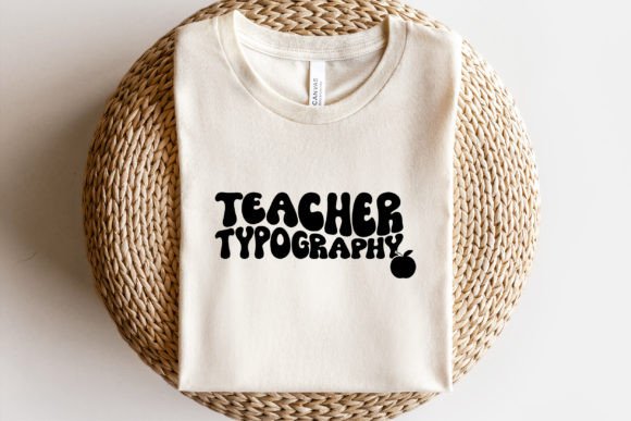 Teacher Typography SVG for Graphics and Print Templates